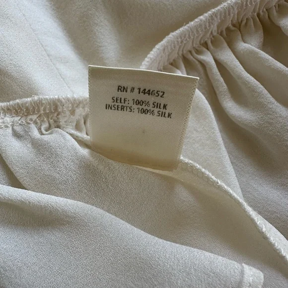 Stone cold fox white ruffle blouse